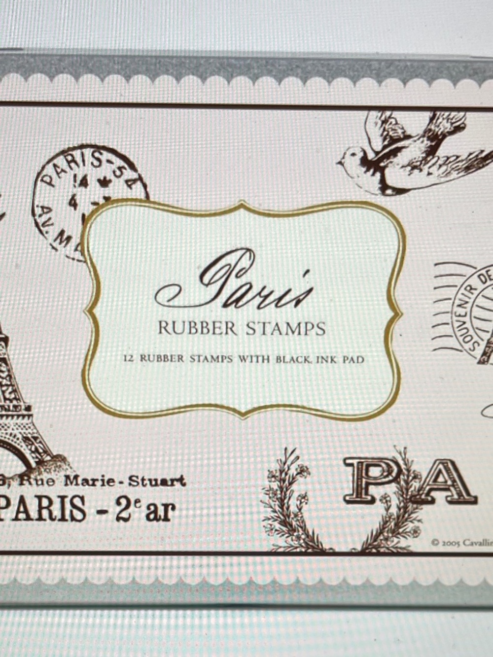 PRICE DROP! Cavallini & Co. Paris Rubber Stamps, Notes & Labels - Set of 3 - Picture 5 of 15